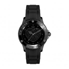 Solde ICE WATCH déstockage montre ICE LOVE BLACK BIG sertie de diamants SWAROVSKI pas cher