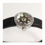 Montre Mini D de Dior Rose des Vents 19 mm Nacre Bleue bracelet cuir et satin noir