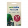 Cart e SIM prépayée Lycamobile