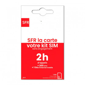 Carte SIM SFR La Carte Essentiel 2h