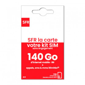 Carte SIM SFR La Carte 5G 140Go illimité