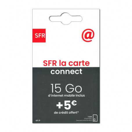 Solde SFR Déstockage carte SIM SFR Connect pas cher carte sim pour surfer sur internet mobile