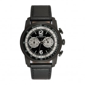 déstockage montre homme Bomberg en soldes Semper Chronograph Black Luminova cadran 42 mm