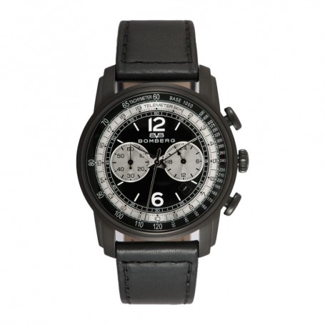 Solde montre homme BOMBERG déstockage montre Bomberg Semper Chronographe Black Luminova 42 mm pas cher