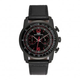 Solde montre homme Bomberg Déstockage montre Bomberg Semper Chronograph Black Red cadran 42 mm pas cher